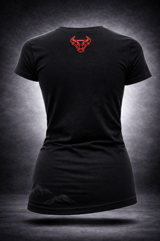 TYR Vertical Performance T-Shirt — Alpine Black Edition (Women)