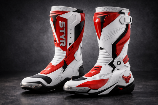 STYR Alpine Racing Boots — Glacier Red Edition